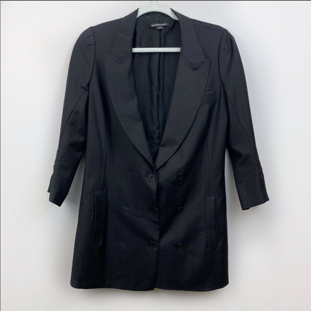 Alexander Wang Wool Silk Blazer Black 10